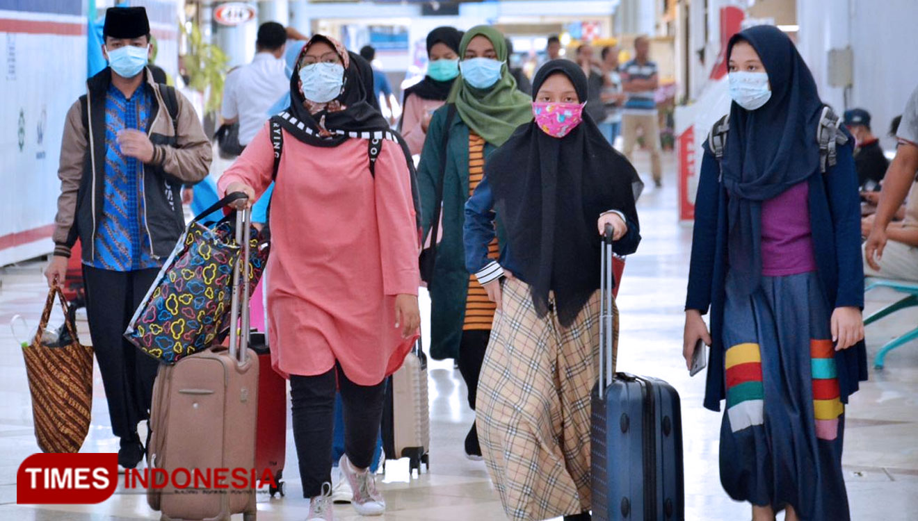 Trafik penumpang di Bandara Juanda Surabaya mengalami penurunan karena dampak pandemi global, Sabtu (12/9/2020). (Foto: Lely Yuana/TIMES Indonesia) 