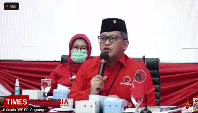 Sekjen PDI Perjuangan, Hasto Kristiyanto. (FOTO: Hasbullah/TIMES Indonesia)