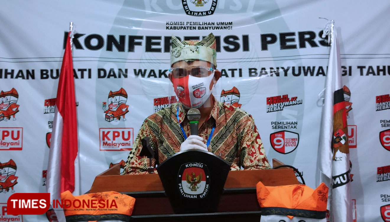Ari Mustofa, Komisioner KPU Banyuwangi. (FOTO: Agung Sedana/TIMES Indonesia)