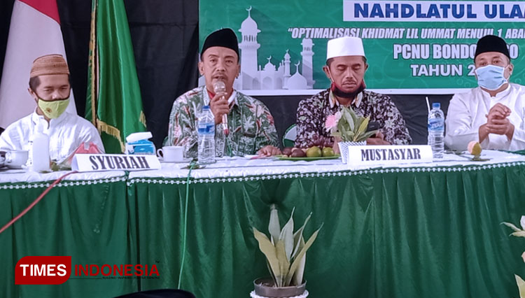 Sosialisasi penguatan manajemen masjid oleh PC LTMNU Kabupaten Bondowoso Jawa Timur (FOTO: Moh Bahri/TIMES Indonesia).