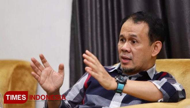Sekretaris Jenderal DPN Partai Gelora Indonesia, Mahfuz Sidik menjelaskan posisi Partai Gelora di Pilkada 2020. (Foto: Gelora for Times Indonesia) 