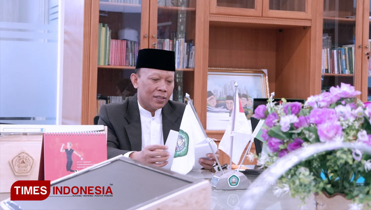 Rektor Unisma Prof Dr H Maskuri, M.Si. (Foto: Naufal Ardiansyah/TIMES Indonesia)