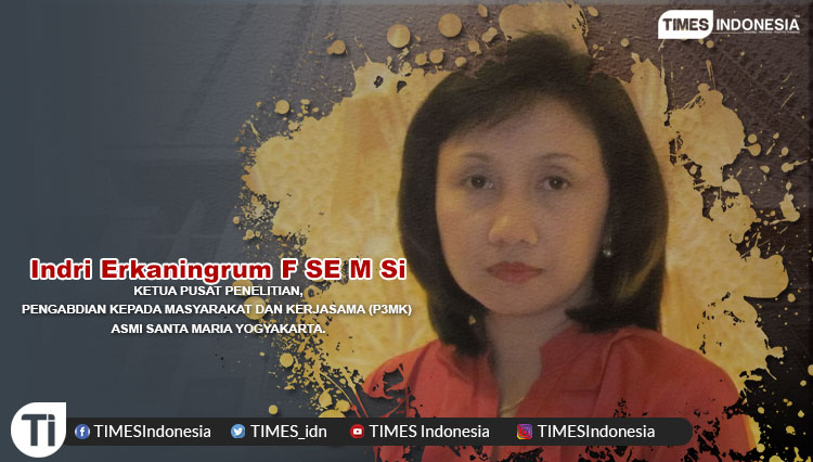 Indri Erkaningrum F SE M Si. adalah Ketua Pusat Penelitian, Pengabdian Kepada Masyarakat dan Kerjasama (P3MK) ASMI Santa Maria Yogyakarta.