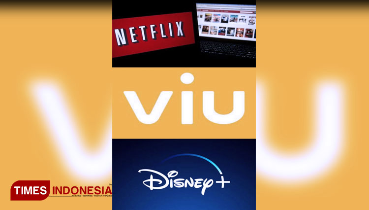 Beberapa logo layanan streaming film. (FOTO: Chatelia Noer Cholby/TIMES Indonesia)