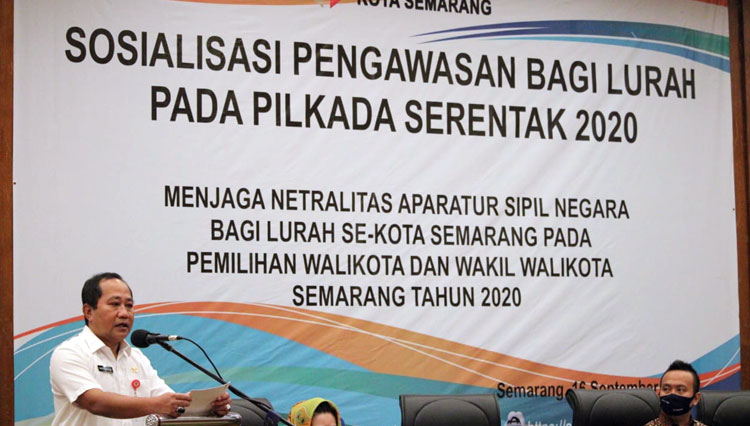 Sekda Kota Semarang, Izwar Aminudin memberi sambutan. (Foto: Humas Pemkot Semarang)