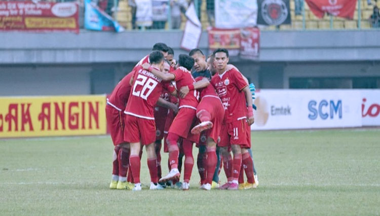 Para pemain Persija Jakarta saat menjalani pertandingan di Shopee Liga 1 2020 (Foto: Dokumen Persija Jakarta)