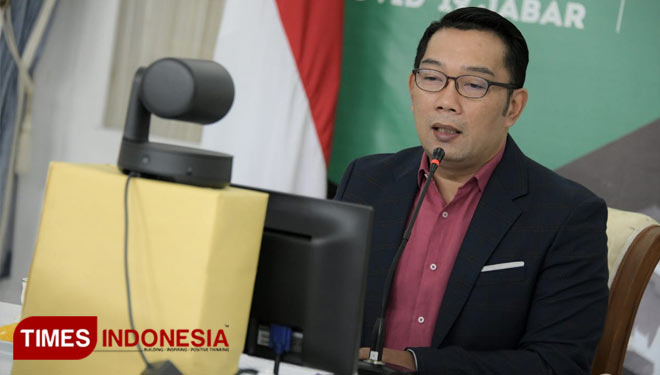 Gubernur Jawa Barat (Jabar) Ridwan Kamil di Gedung Pakuan, Kota Bandung, Kamis (17/9/2020). (Foto: Humas Jabar for TIMES Indonesia)
