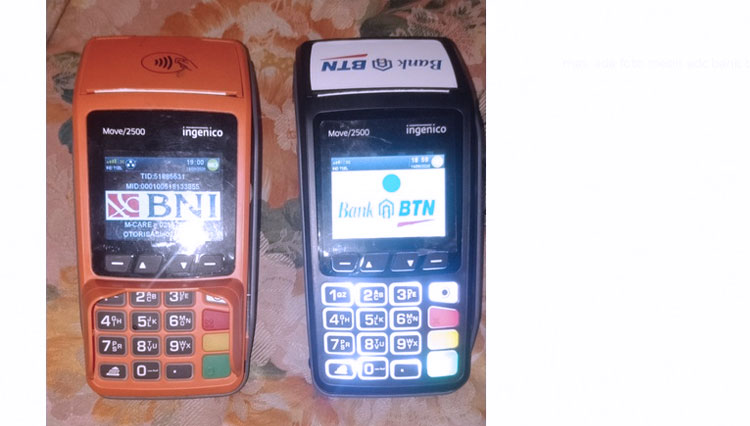 Mesin EDC Bank BTN. (Foto: Dokumentasi TIMES Indonesia)