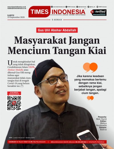 Edisi Sabtu, 19 September 2020: E-Koran, Bacaan Positif Masyarakat 5.0 