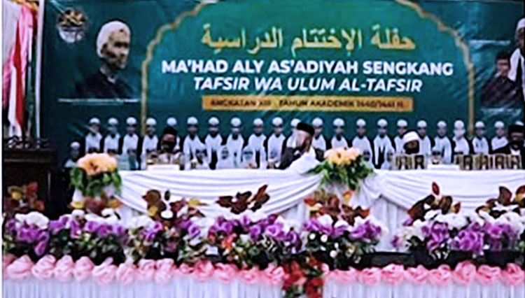 Ma'had Aly Ass'adiyah Sengkang mewisuda 44 mahasantri untuk tingkat Marhalah Ula (Sarjana), Kabupaten Wajo, Sulawesi Selatan, Sabtu (19/9/2020). (FOTO: Dokumentasi Kemenag) 