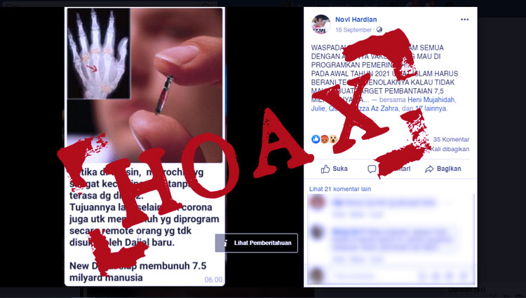 CEK FAKTA Waspada Vaksin Program Pemerintah Ada CEK FAKTA Waspada Vaksin Program Pemerintah Ada