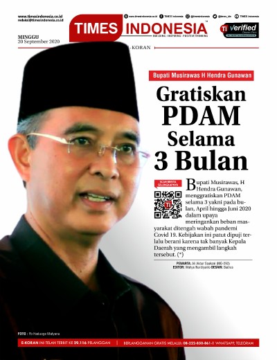 Edisi Minggu, 20 September 2020: E-Koran, Bacaan Positif Masyarakat 5.0 