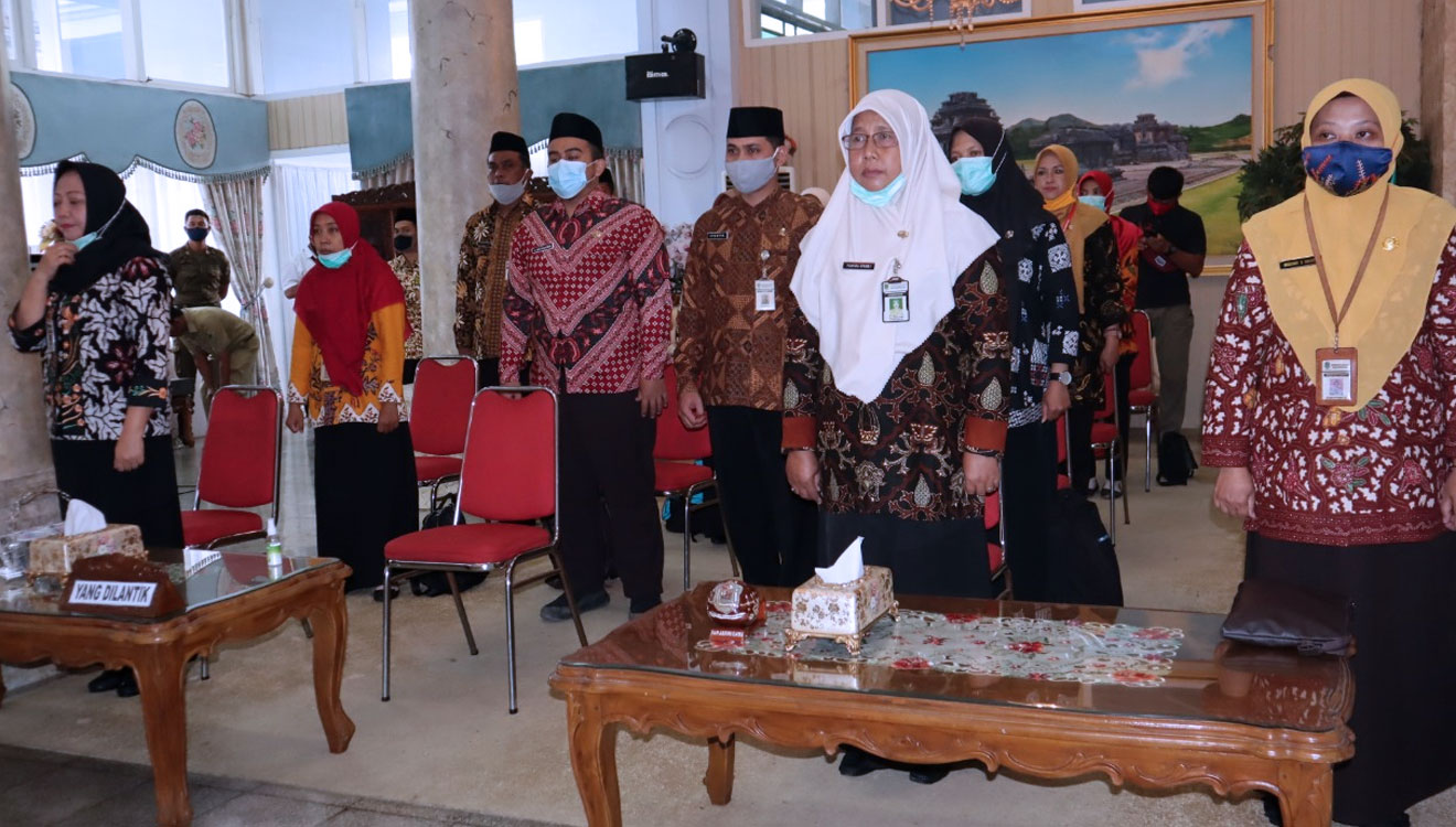 Suasana Pelantikan pejabat Pemkab Banjarnegara di Pringgitan Pendapa Dipayudha. (FOTO: kominfo for TIMES Indonesia)