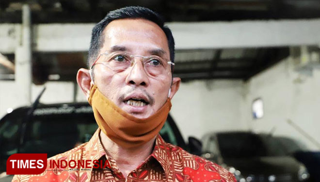 Wakil Ketua Tim Pemenangan Kelana-Astuti, KH Achmad Rofi’i, Selasa (22/9/2020).(Foto : Lely Yuana/TIMES Indonesia) 