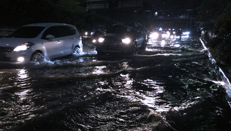 Ilustrasi banjir di Jakarta. (Foto: Kompas.com)