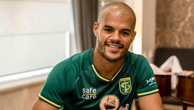 David da Silva resmi bergabung kembali bersama Persebaya Surabaya. (Foto: Persebaya.id)