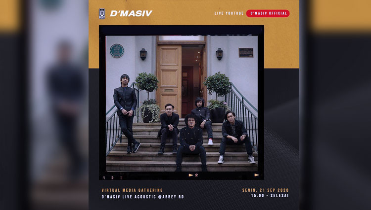 Postingan Instagram D’Masiv untuk Virtual Media Gathering (FOTO: Instagram @Dmasivbandofficial)