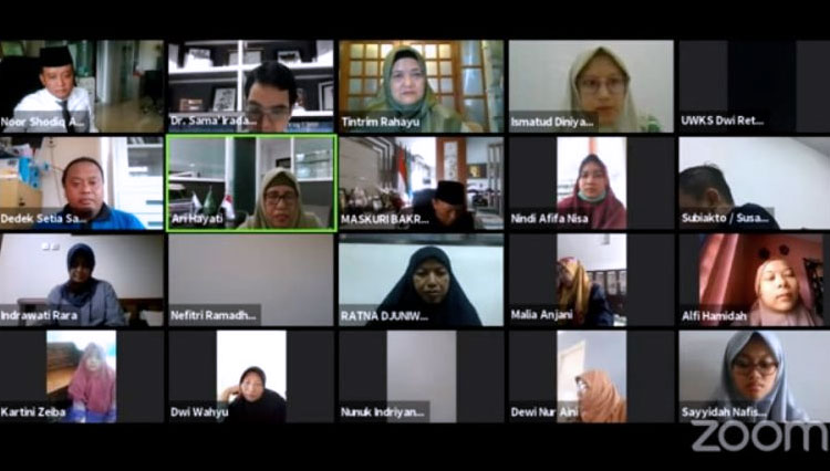 Suasana kegiatan Webinar Pemberdayaan Masyarakat Melalui Budidaya Anggrek. (FOTO: AJP TIMES Indonesia)