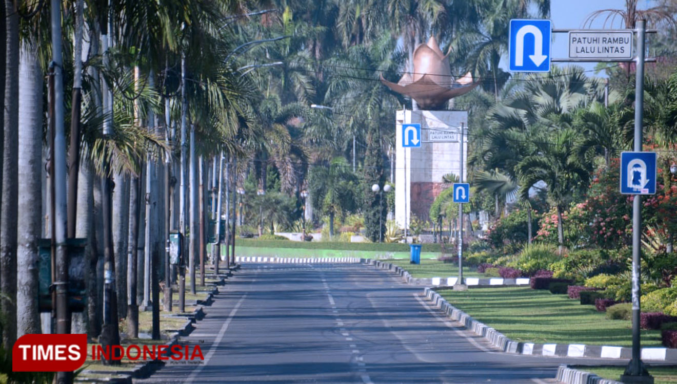 Batasi Aktivitas Warga, Jalan Besar Ijen Kota Malang Ditutup Total