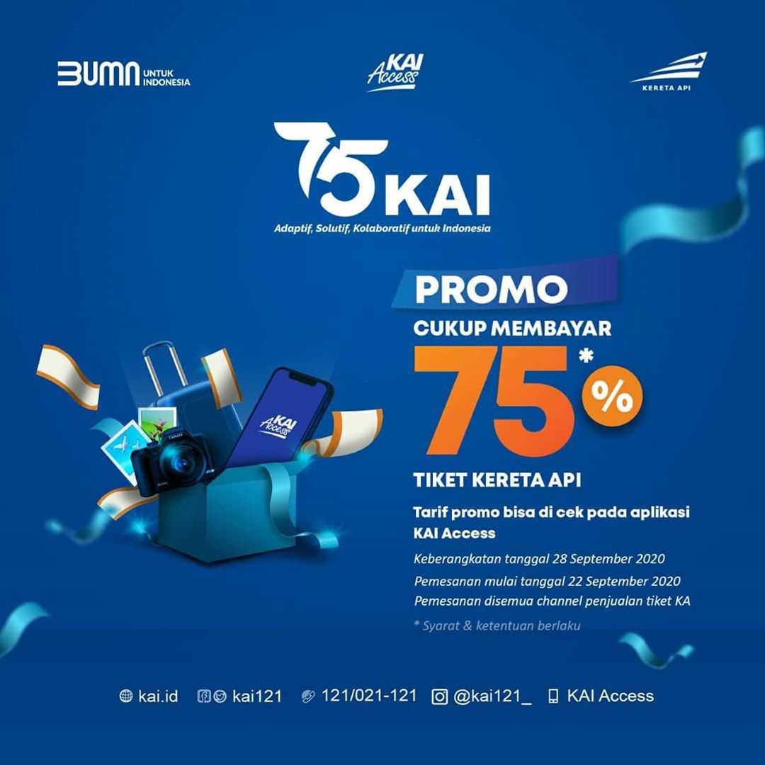 Di HUT ke75 PT KAI, Nikmati Promo Perjalanan Kereta Api Ini TIMES