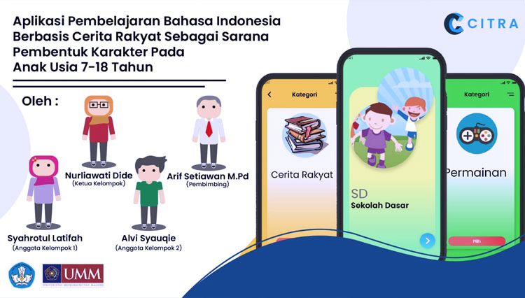 Aplikasi Citra yang dibuat mahasiswa Universitas Muhammadiyah Malang. (Foto: Dok. UMM)