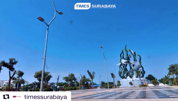 Ilustrasi - Surabaya panas. (FOTO: Instagram Times Surabaya)