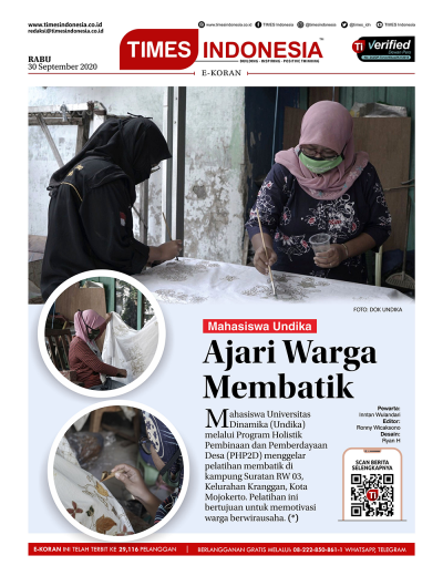 Edisi Rabu, 30 September 2020: E-Koran, Bacaan Positif Masyarakat 5.0