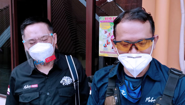 Heri Cahyono-Gunadi sebelum tes wawancara. (Foto: Dok Malang Jejeg)