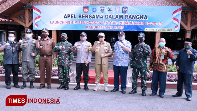 Unsur Forkopimda Pemkab Cilacap. (Foto: Pendim Cilacap For TIMES Indonesia)