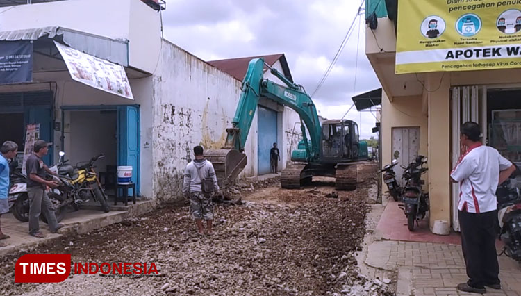 Pemdes Wangon Gandeng Pengusaha Lokal Untuk Perbaikan Jalan