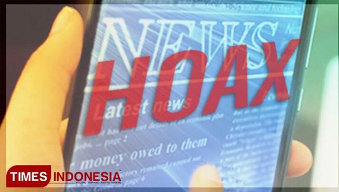 Ilustrasi Berita bohong (Hoax) (Grafis: Times Indonesia)