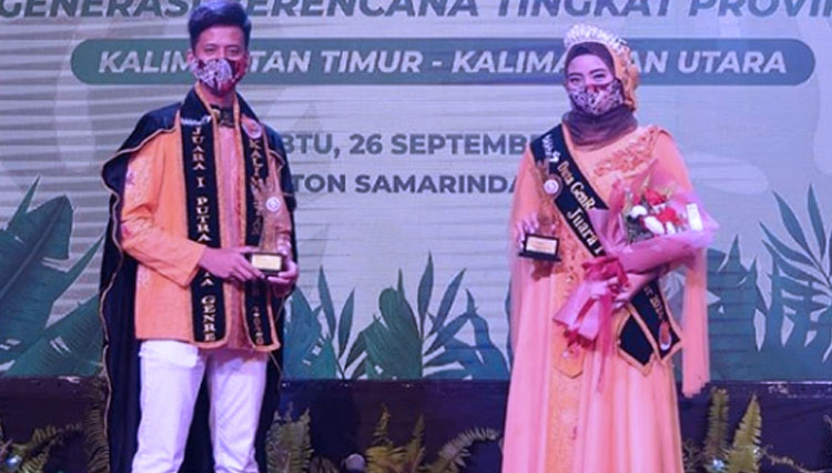 Pasangan Duta Genre Bontang sabet Juara 1 Duta Genre Kaltim (Foto: Dok BKKBN Kaltim)