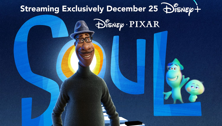 Poster Film Soul yang akan tayang di Disney+ pada 25 Desember mendatang. (Foto: Twitter Disney+) 