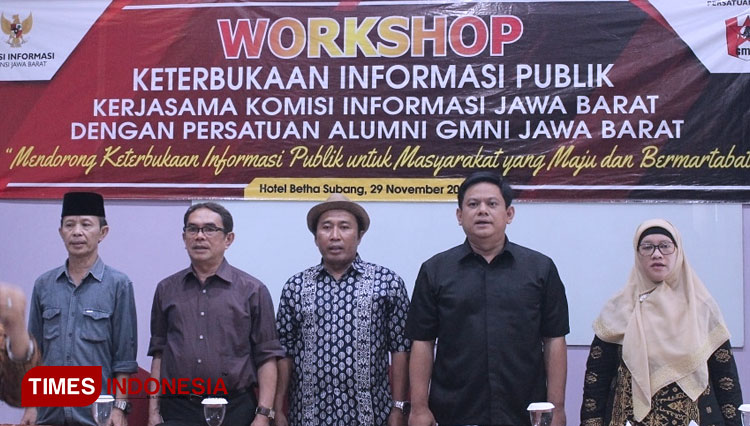 Jajaran Komisi Informasi (KI) Jawa Barat. (FOTO: Dok KI Jabar for TIMES Indonesia)