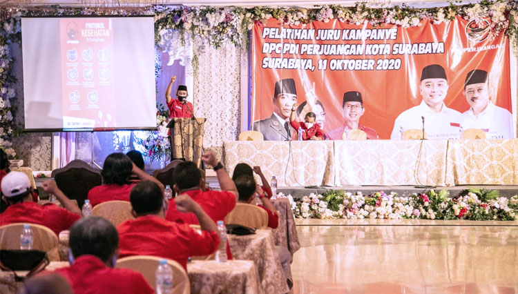 Pelatihan penguatan tim kampanye pemenangan PDI Perjuangan. (Foto: Dok. PDIP for TIMES Indonesia)