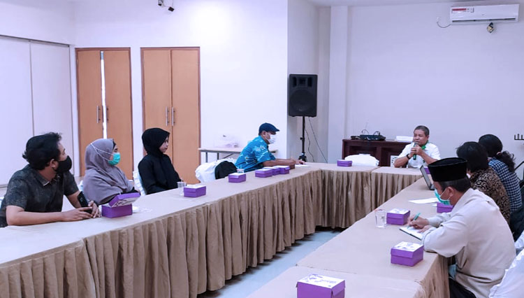 Suasana pertemuan Humas Perguruan Tinggi Swasta di  Universitas Islam Al-Azhar (Unizar). (Foto: Humas Unizar)