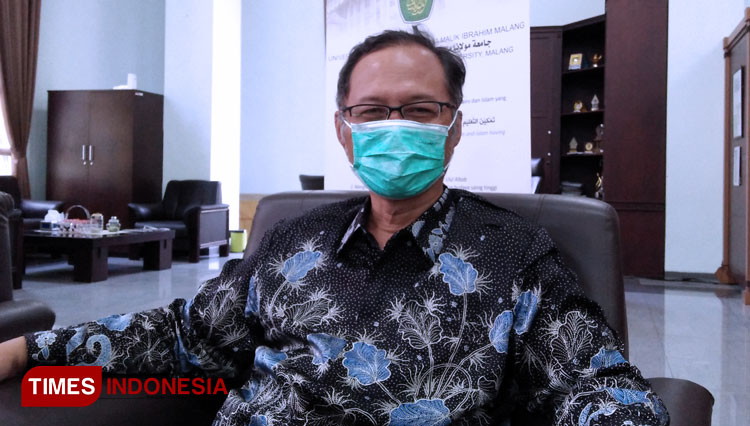 Rektor UIN Maliki Malang Prof. Dr. H. Abdul Haris, M.Ag. (Foto: Chatelia Noer Cholby/TIMES Indonesia)