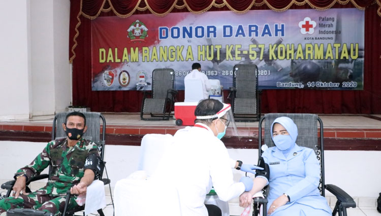 Dalam rangka HUT ke-57 Koharmatau menggelar kegiatan donor darah. (FOTO: Pentak Koharmatau for TIMES Indonesia) 