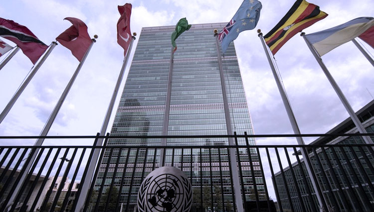 Foto yang diambil pada 14 September 2020 menunjukkan pemandangan luar markas besar Perserikatan Bangsa-Bangsa di New York, Amerika Serikat. (FOTO: Global Times/Xinhua)