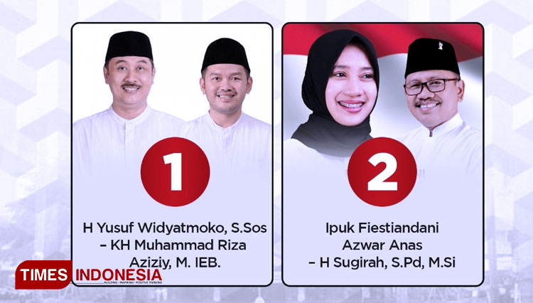 Polling TIMES Indonesia, Ipuk – Sugirah Ungul Tipis dari Yusuf – Gus Riza
