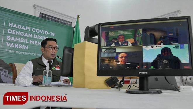 Gubernur Jawa Barat Ridwan Kamil menjadi narasumber webinar Universitas Paramadina. (FOTO: Humas Pemprov Jabar for TIMES Indonesia)