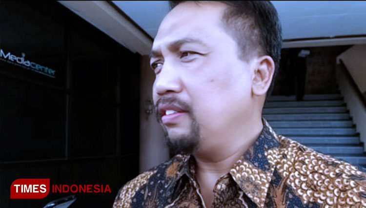 Agus Pramono, Ketua Harian Satgas Penanganan Covid-19 Ponorogo. (FOTO: Marhaban/TIMES Indonesia)