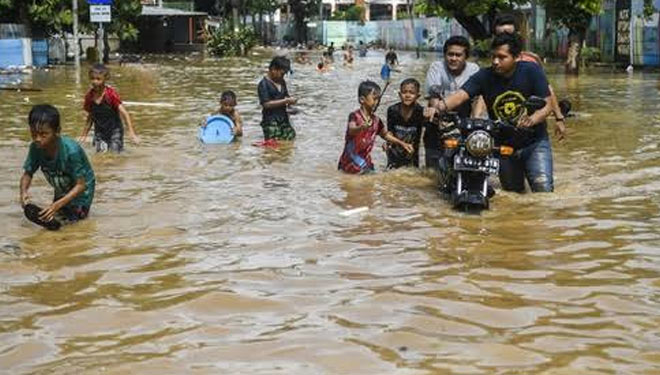 Banjir yang pernah terjadi di DKI Jakarta. (FOTO: Tirto.id)