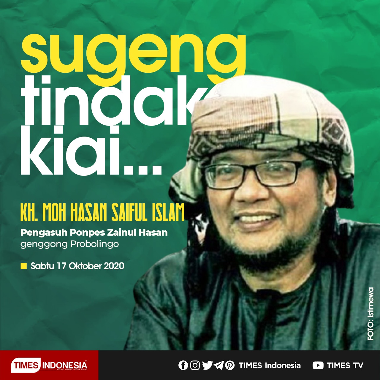 KH M Hasan Saiful lslam a