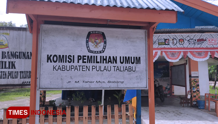 Kantor KPU Kabupaten Pulau Taliabu (Foto: Husen Hamid/TIMES Indonesia)