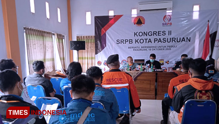Suasana kongres II SRPB Kota Pasuruan, Minggu (18/10/2020).(Foto: Robert/TIMES Indonesia)
