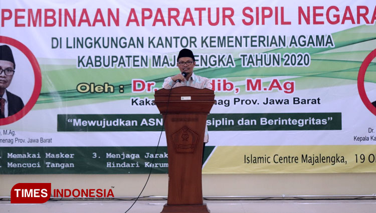 Kakanwil Kemenag Provinsi Jawa Barat, H. Adib. (FOTO: Dok Kemenag Majalengka for TIMES Indonesia)