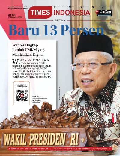 Edisi Selasa, 20 Oktober 2020: E-Koran, Bacaan Positif Masyarakat 5.0