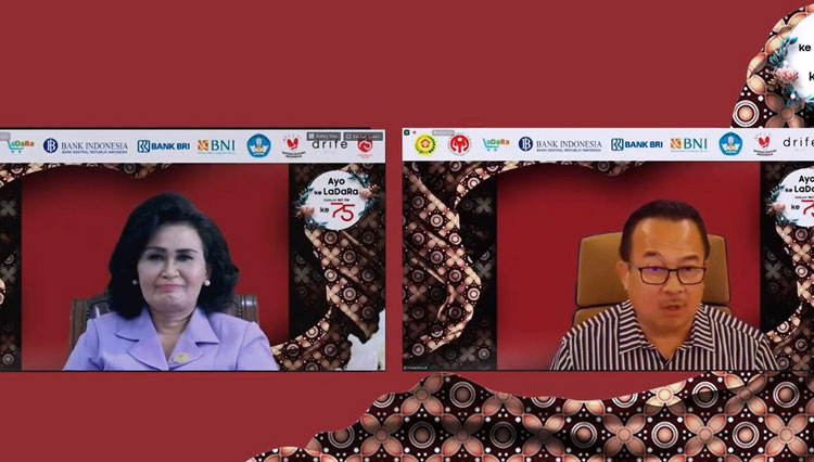 Founder Rumah Perubahan, Renald Kasali berbicara dalam Webinar Sinergi dengan UMKM bertema Ayo ke Ladara, Rabu (21/10/2020). (Foto: Tangkapan Layar).