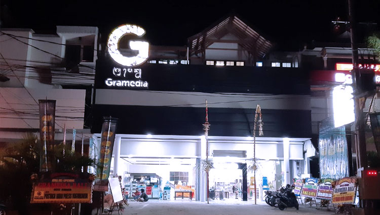 Gramedia New Bali Gatsu berpindah lokasi ke Jalan Gatot Subroto Tengah No. 332 BR/Link Umasari, Denpasar. (Foto: Gramedia New Bali Gatsu)
